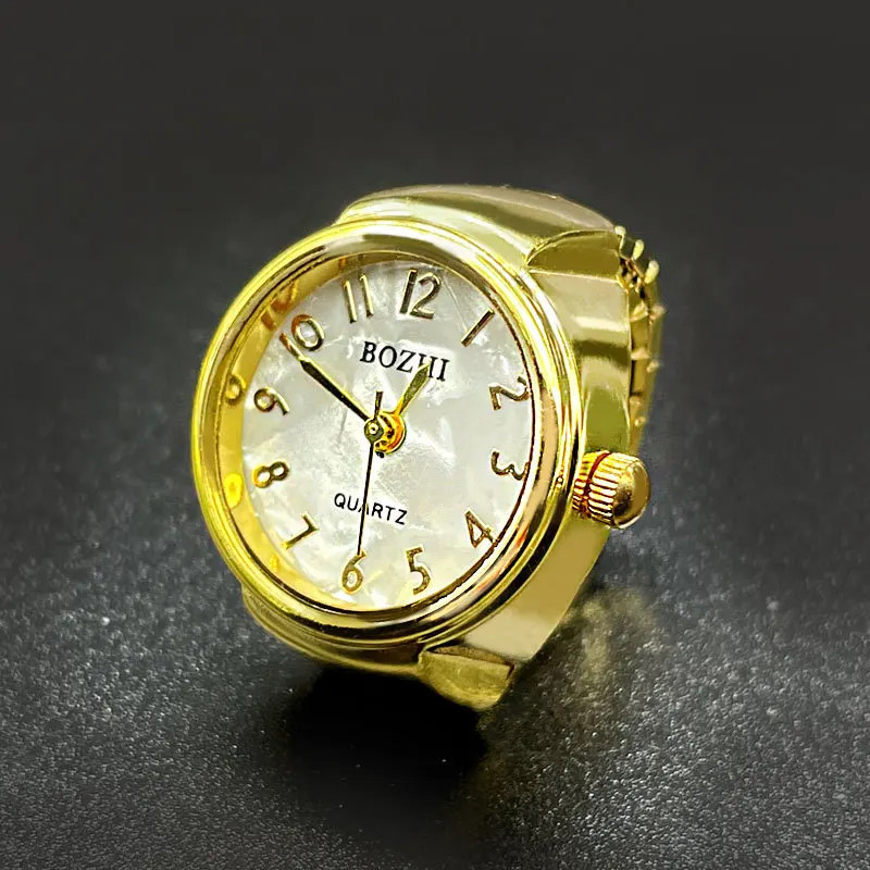 Kiss Jewelry Green Digital Quartz Finger Watch Rings for Women Men Couple