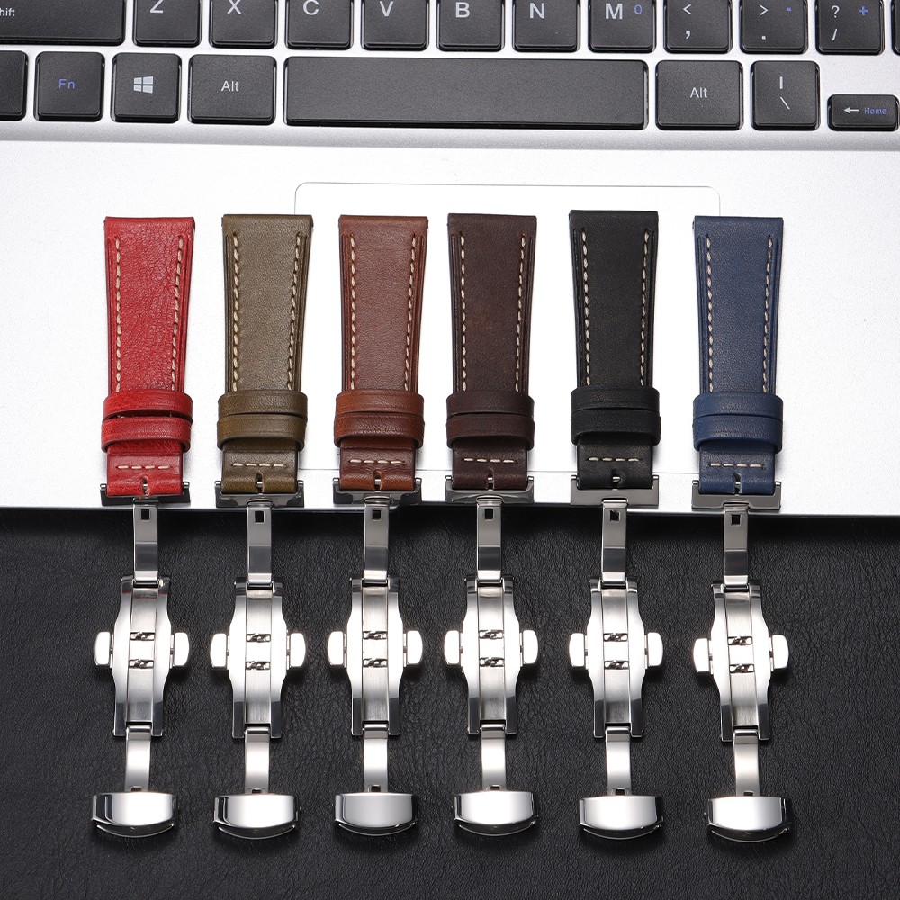 Replacement Leather Watch Band Genuine Watch Straps for Men Women Christmas Gift