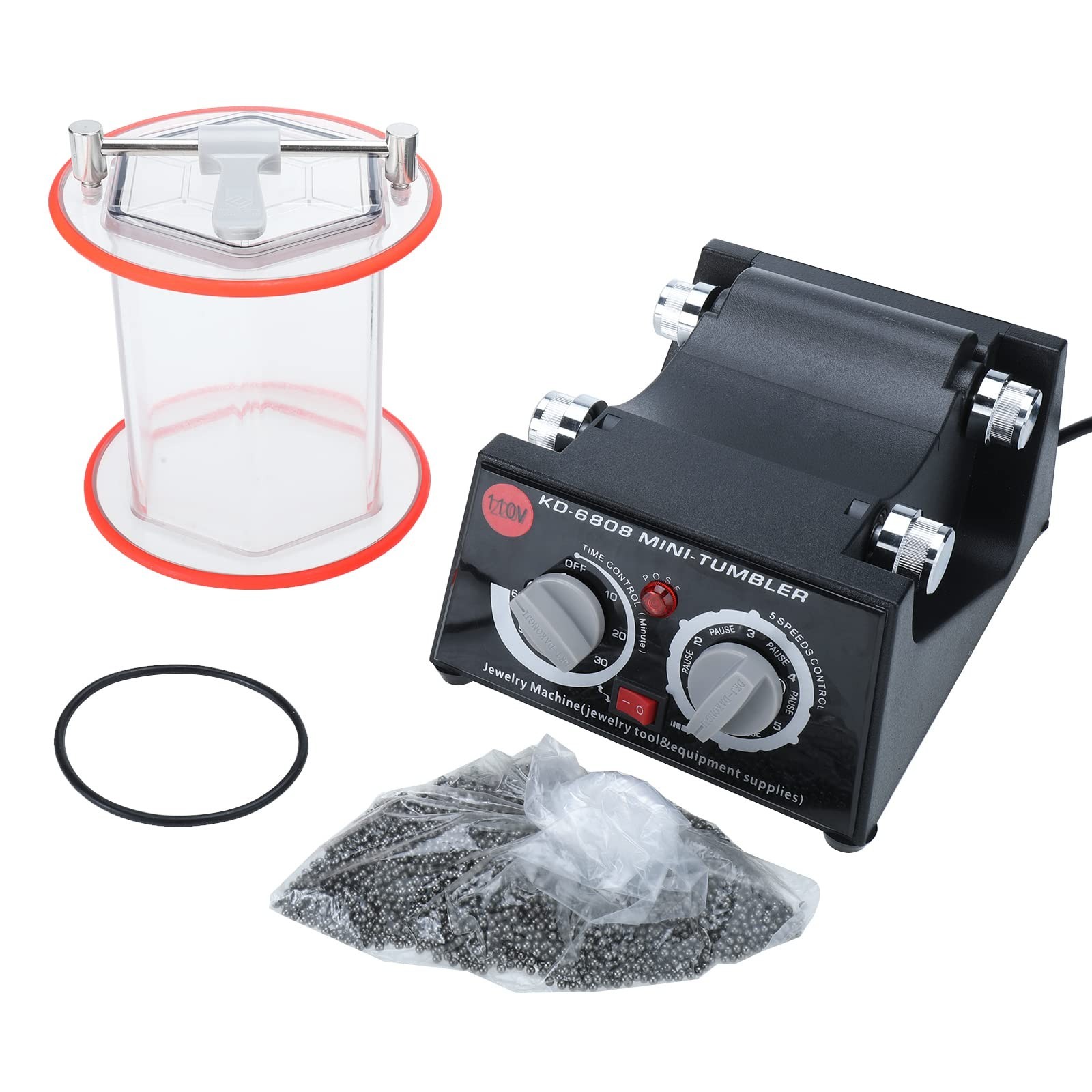 80W Jewelry Polisher Tumbler Machine – 3kg Capacity for Polishing & Cleaning