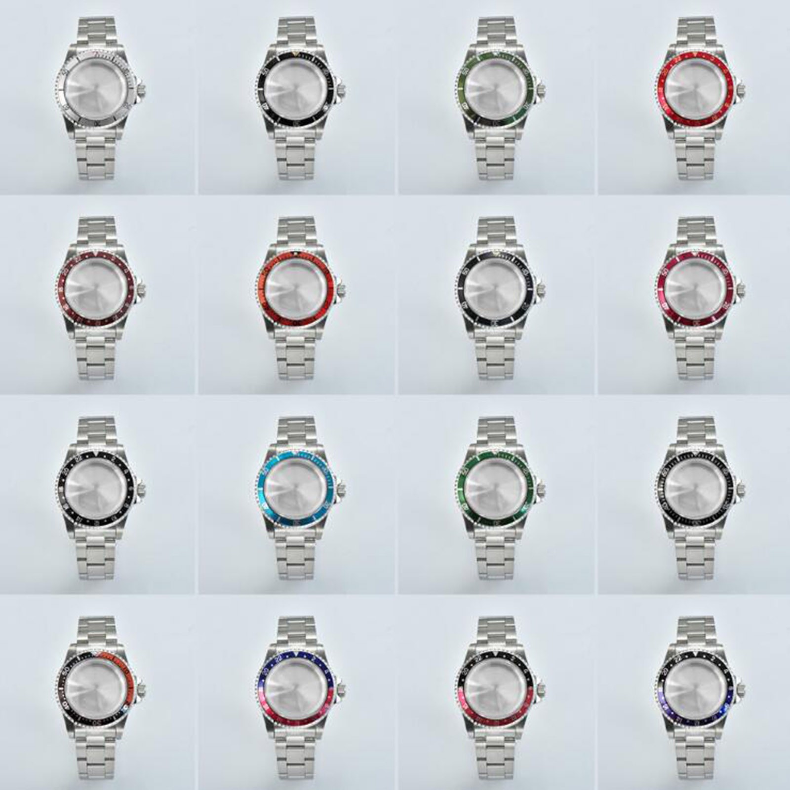 39.5mm Retro Stainless Steel Case + Acrylic Lens + Strap For NH35 NH36 Movements