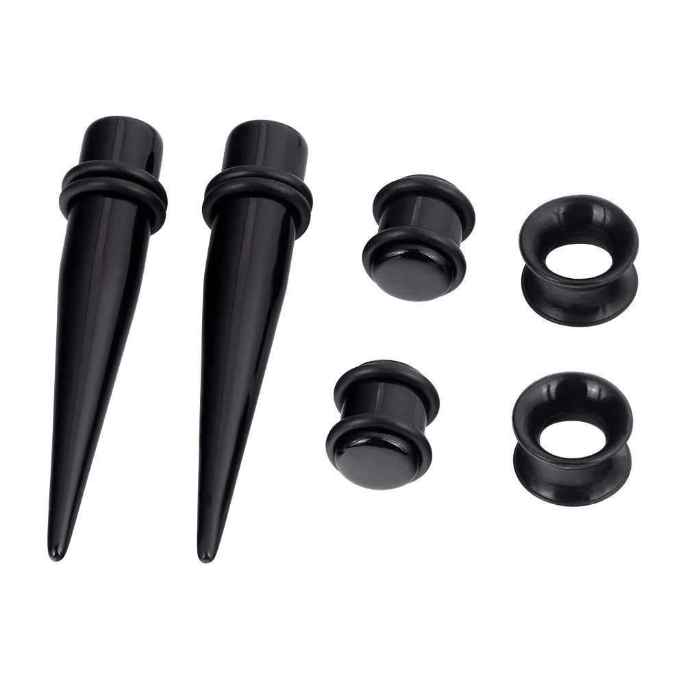 36-Piece Ear Stretching Kit – Acrylic Tapers, Silicone Tunnels & Plugs 00G-20mm
