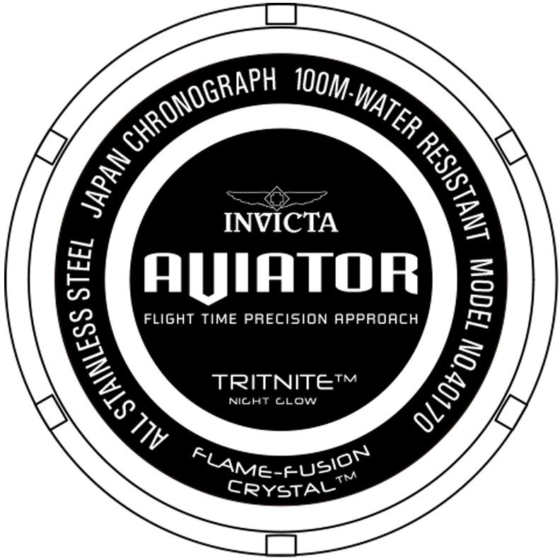 NEW INVICTA 40170 AVIATOR CHRONOGRAPH BLACK CARBON FIBER DIAL STEEL 52MM