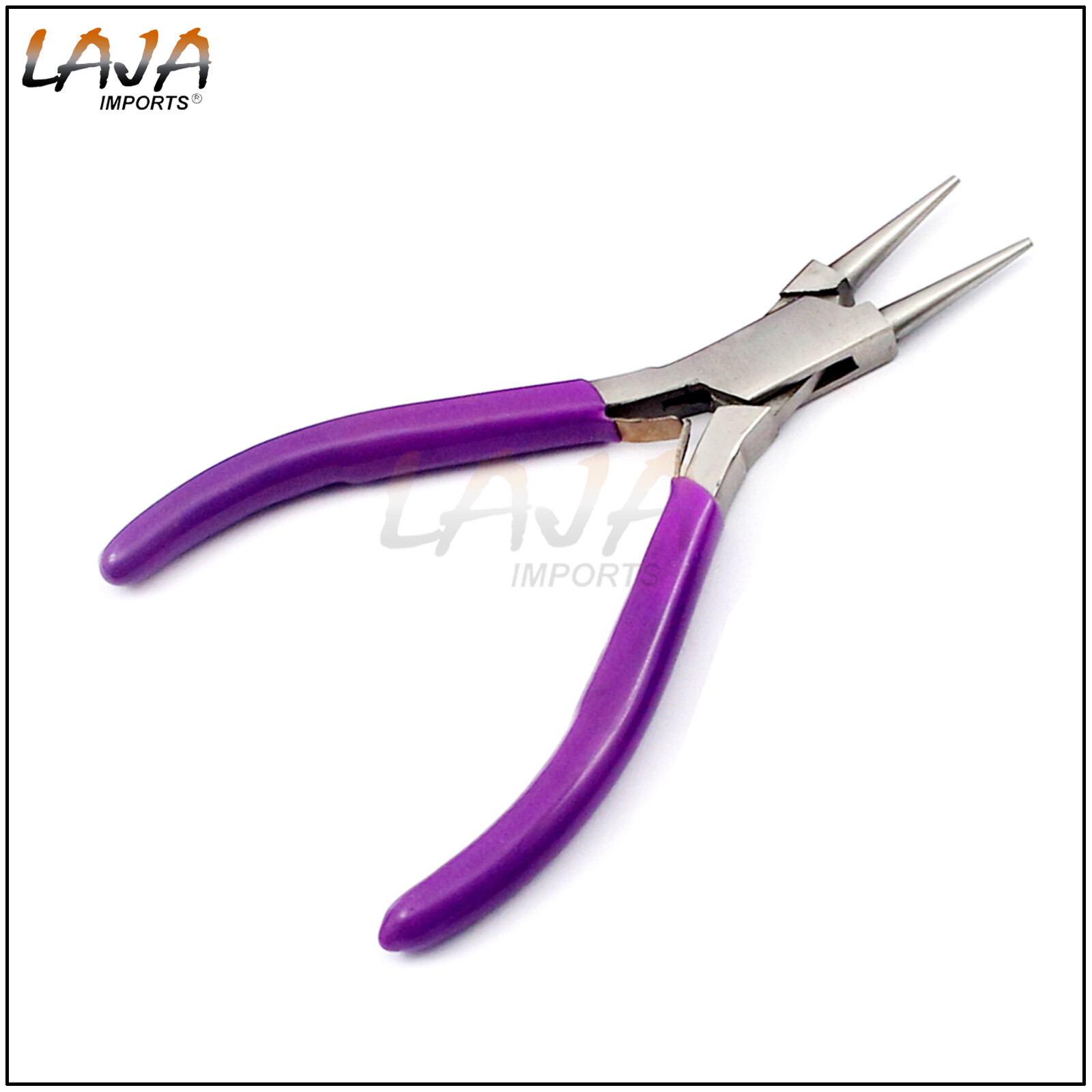 ROUND NOSE MICRO PLIER 5″ Jewelry Beading, Jewelry – Stainless Steel – PVC Grip