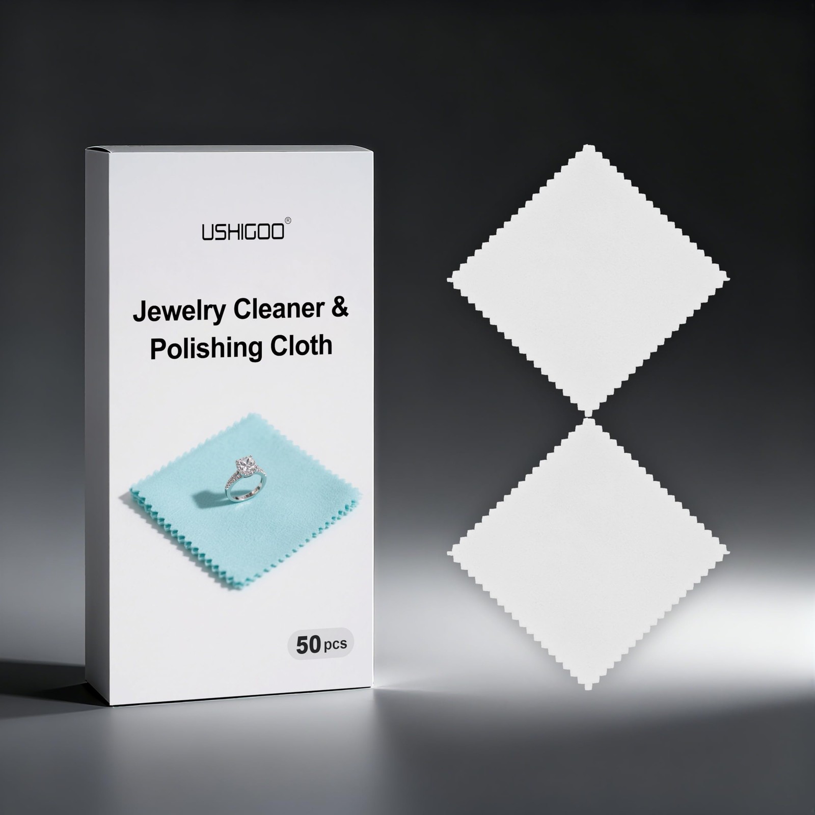 50pcs Jewelry Cleaning & Polishing Cloth for Silver,Gold,Platinum,Easy to Car…