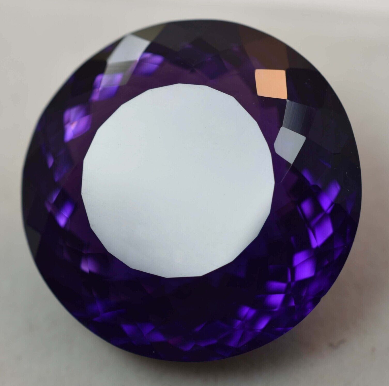 Large Purple Amethyst 76.10 CT Round Cut Loose Gemstone Gift for Women Daughter