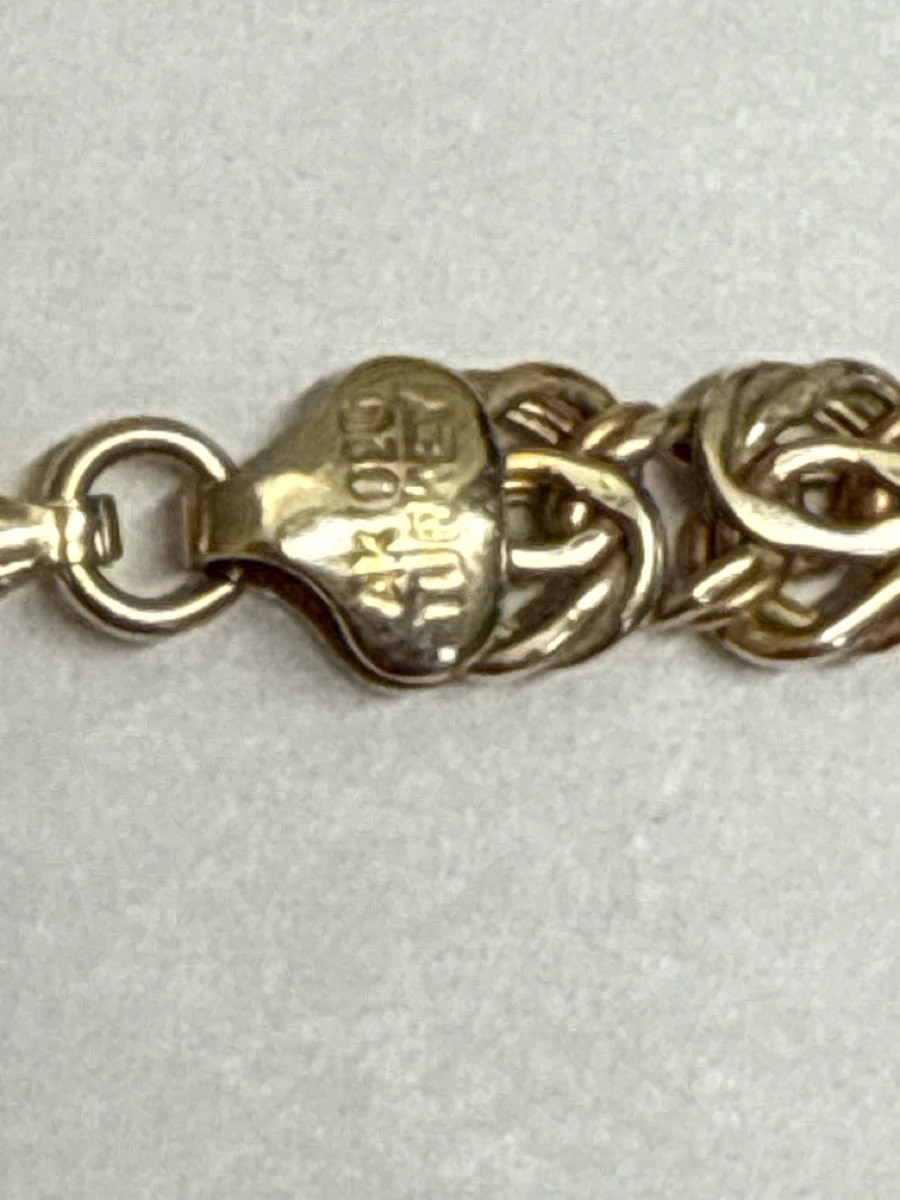 BYZANTINE CHAIN NECKLACE S925 18.5 IN (TDW039828)
