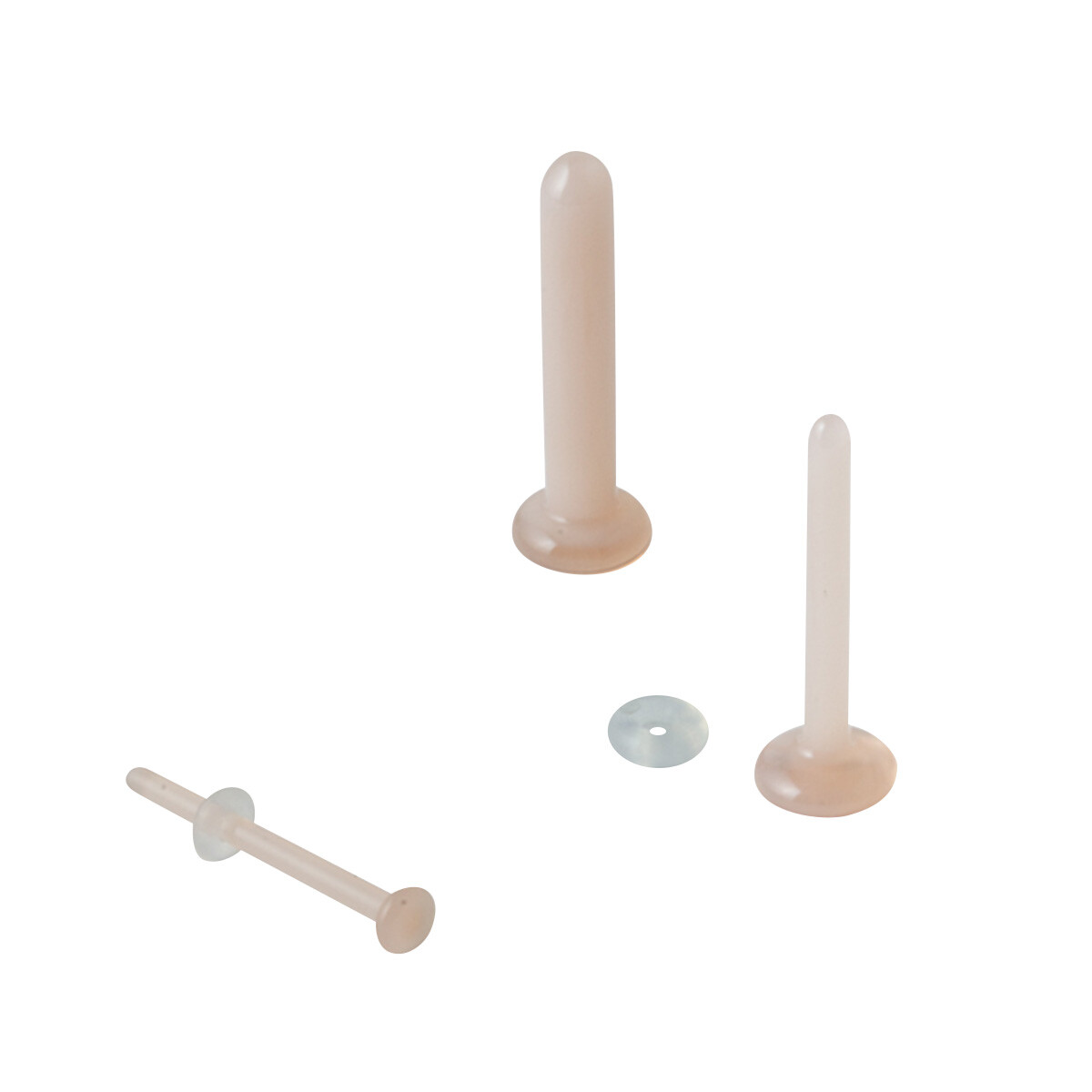 Skin Tone Gorilla Glass Retainer Cartilage Earring Piercing Retainer Nose Stud