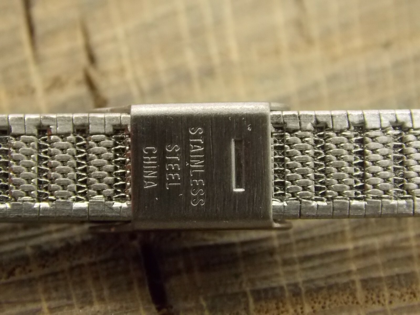 NOS Gilden Vintage Stainless Sliding Clasp Watch Band 10mm-13mm Unused Long