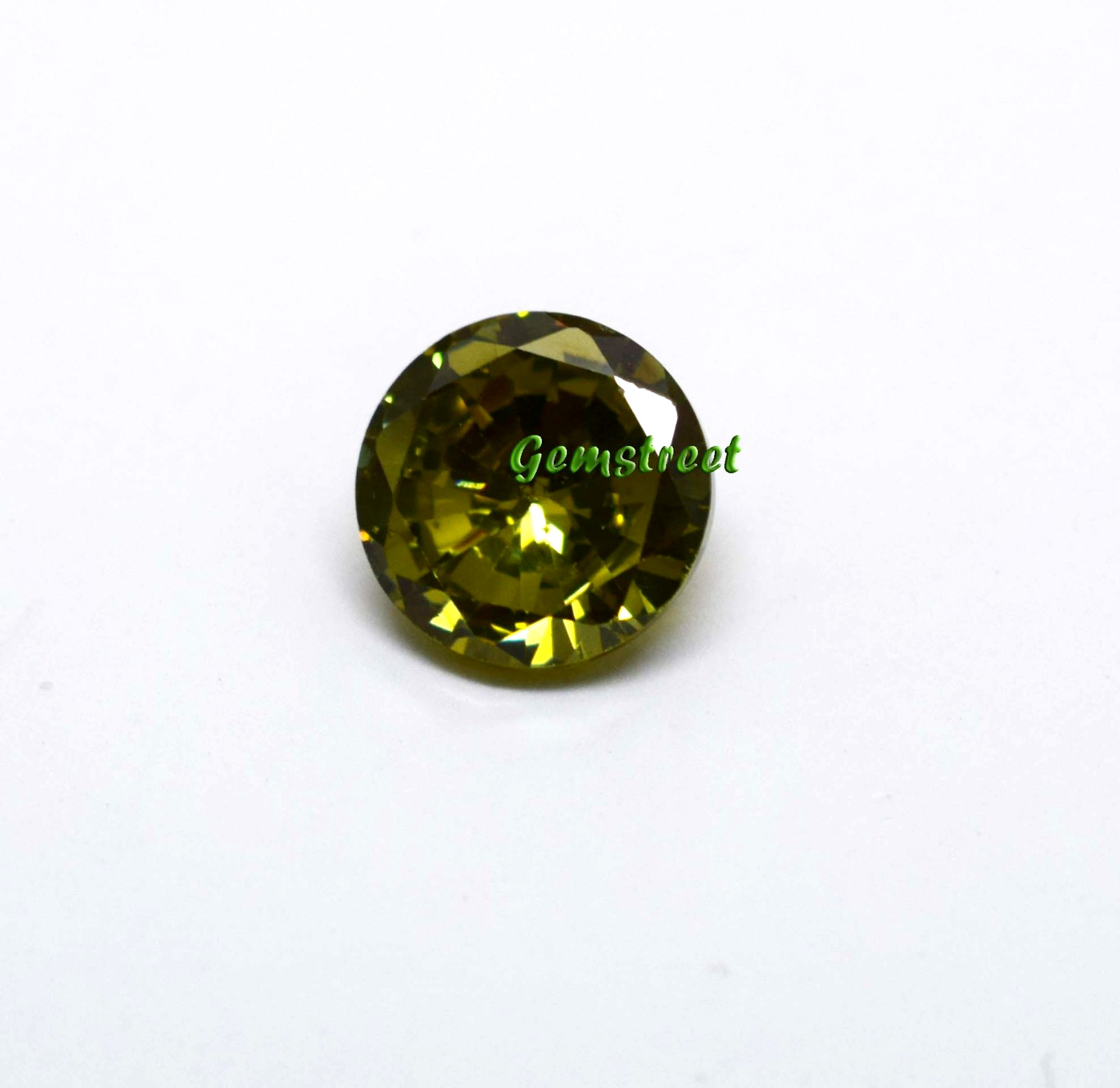 Natural Green Peridot 4.60 Carat Round Cut Certified Loose Gem From Myanmar