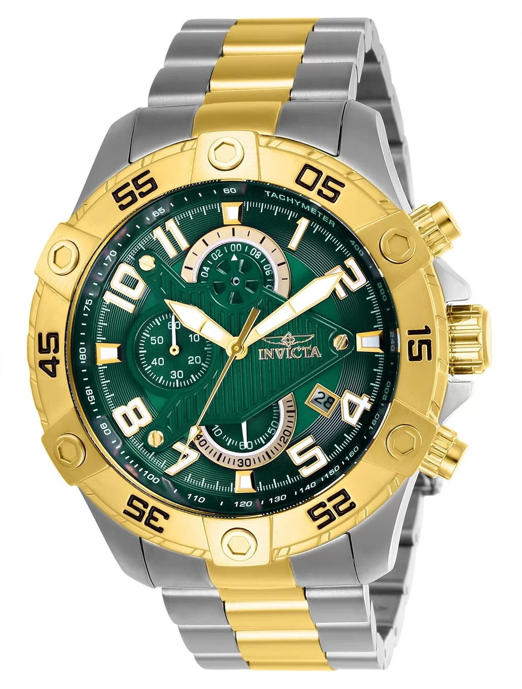 Invicta Men’s 26099 S1 Rally Quartz Multifunction Green Dial Watch