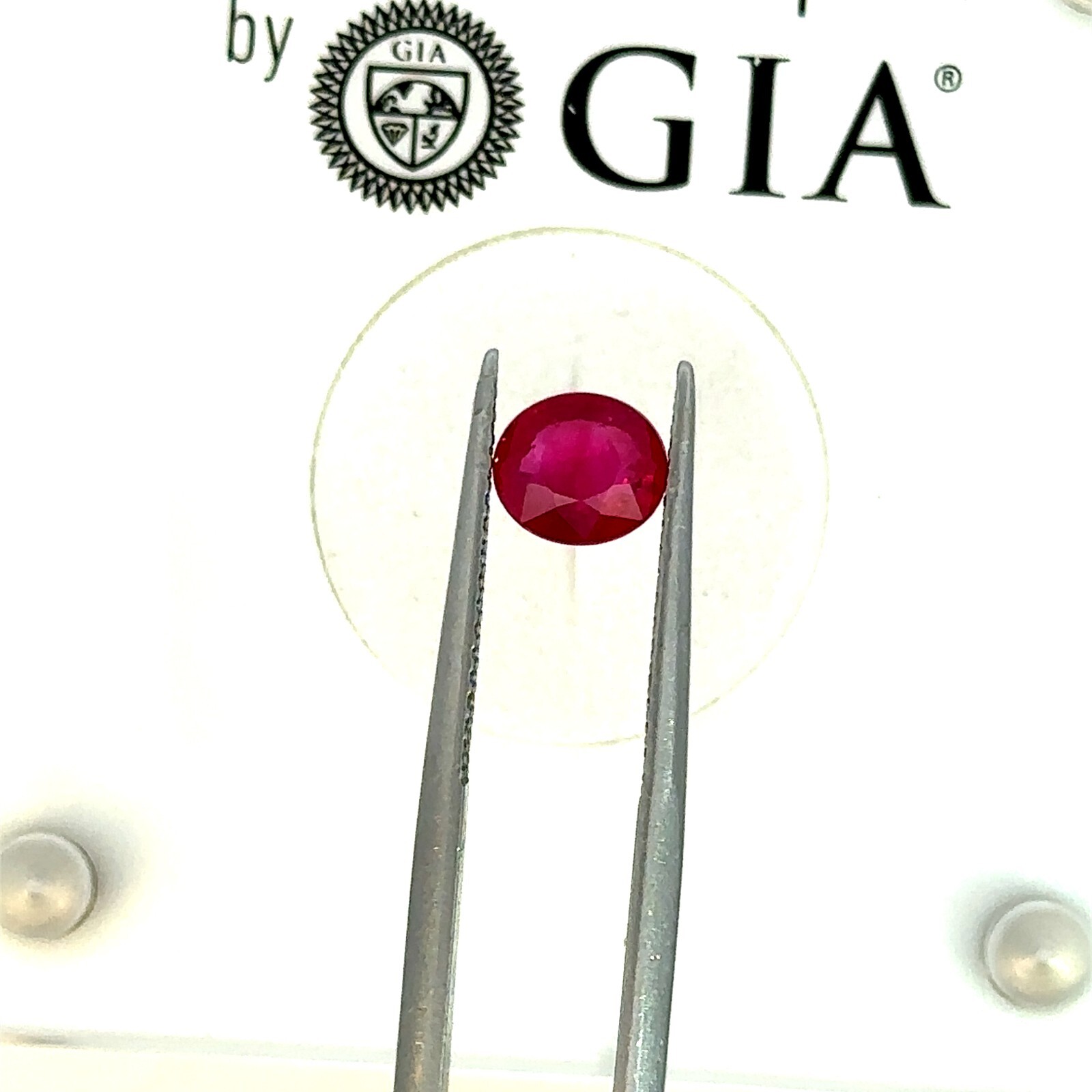 GIA Certified 1.03 Carats 6.31 x 5.59mm Oval Burmese Ruby Loose Gemstone – G012