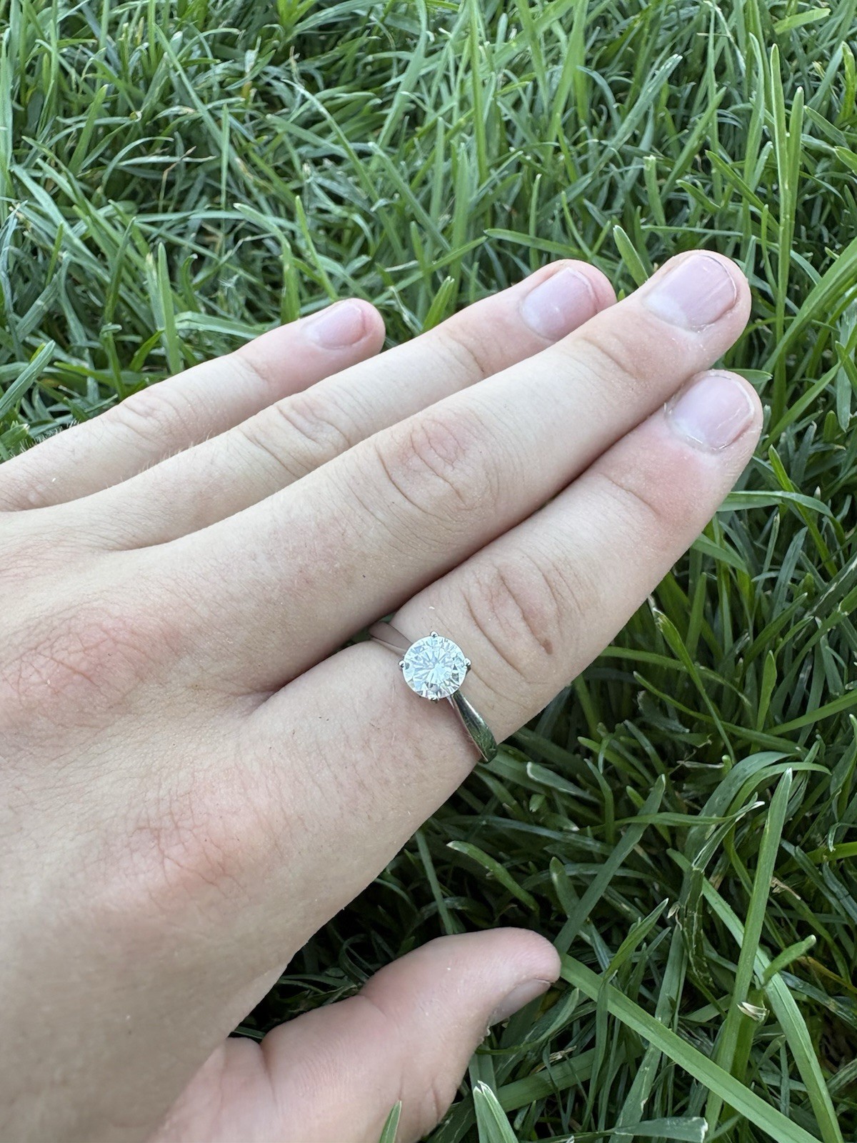 VVS1 Moissanite Adjustable Engagement Ring