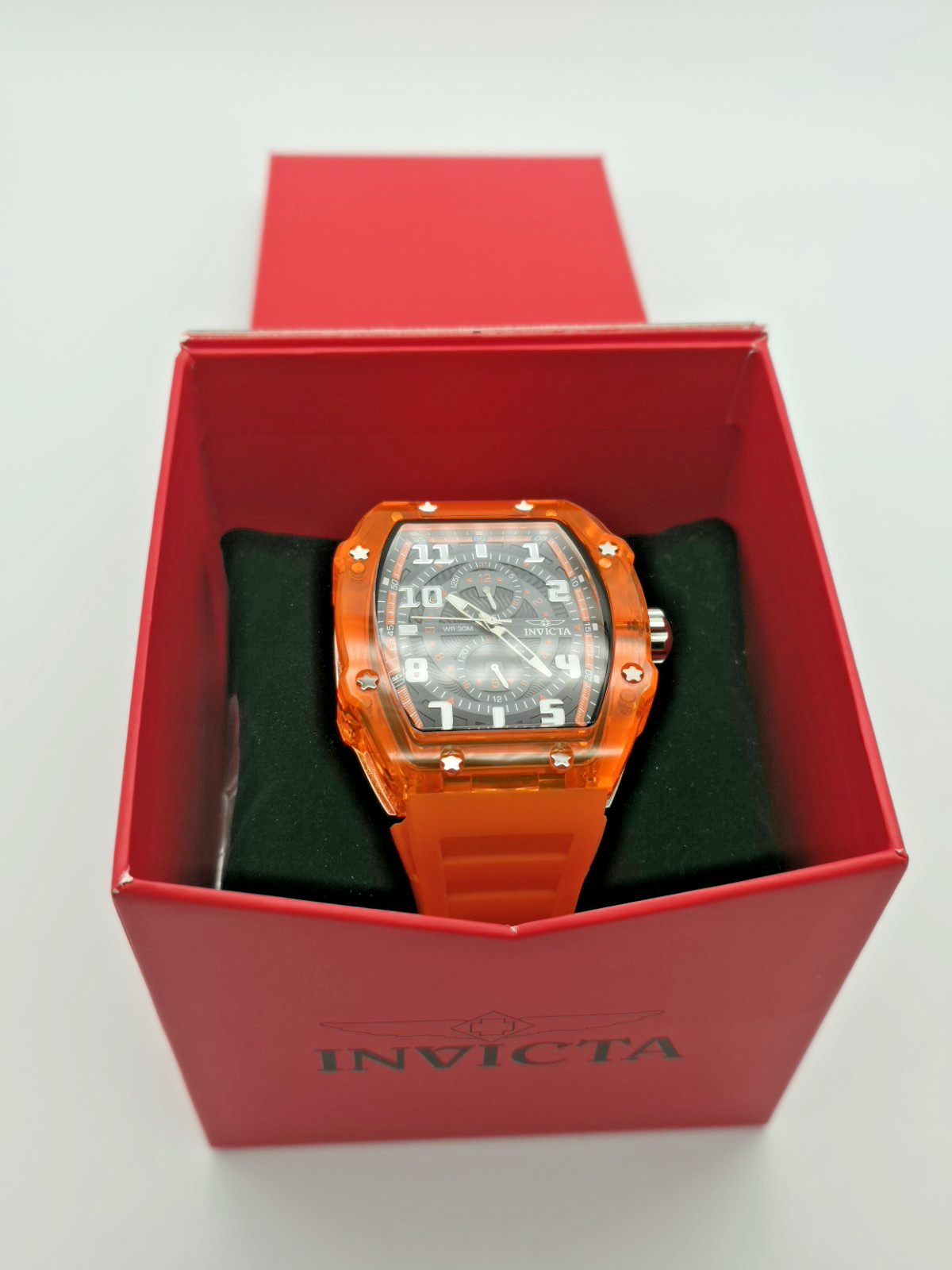 Invicta Men’s Wristwatch (NEW) #48446 – Invicta Racing Cyclone 48.5mm, Orange