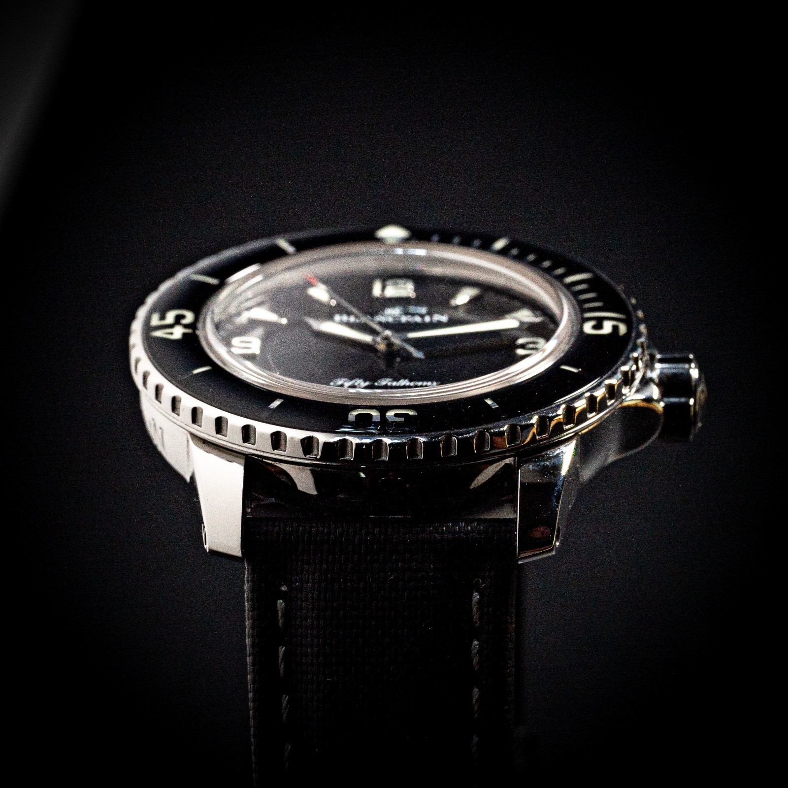 Blancpain Fifty Fathoms 45mm Black Dial 5015-1130-52 Complete – Deployant Clasp
