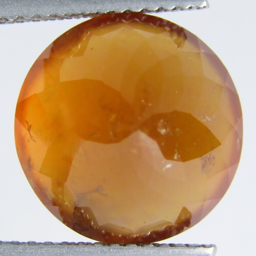 9.54Cts GENUINE ROUND SHAPE NATURAL HESSONITE GARNET LOOSE GEMSTONE