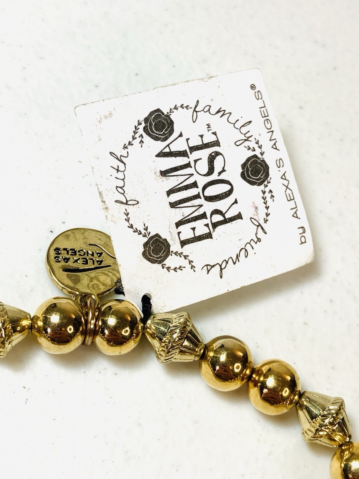 Alexa’s Angels – Emma Rose Stone & Bead Stretch Bracelet