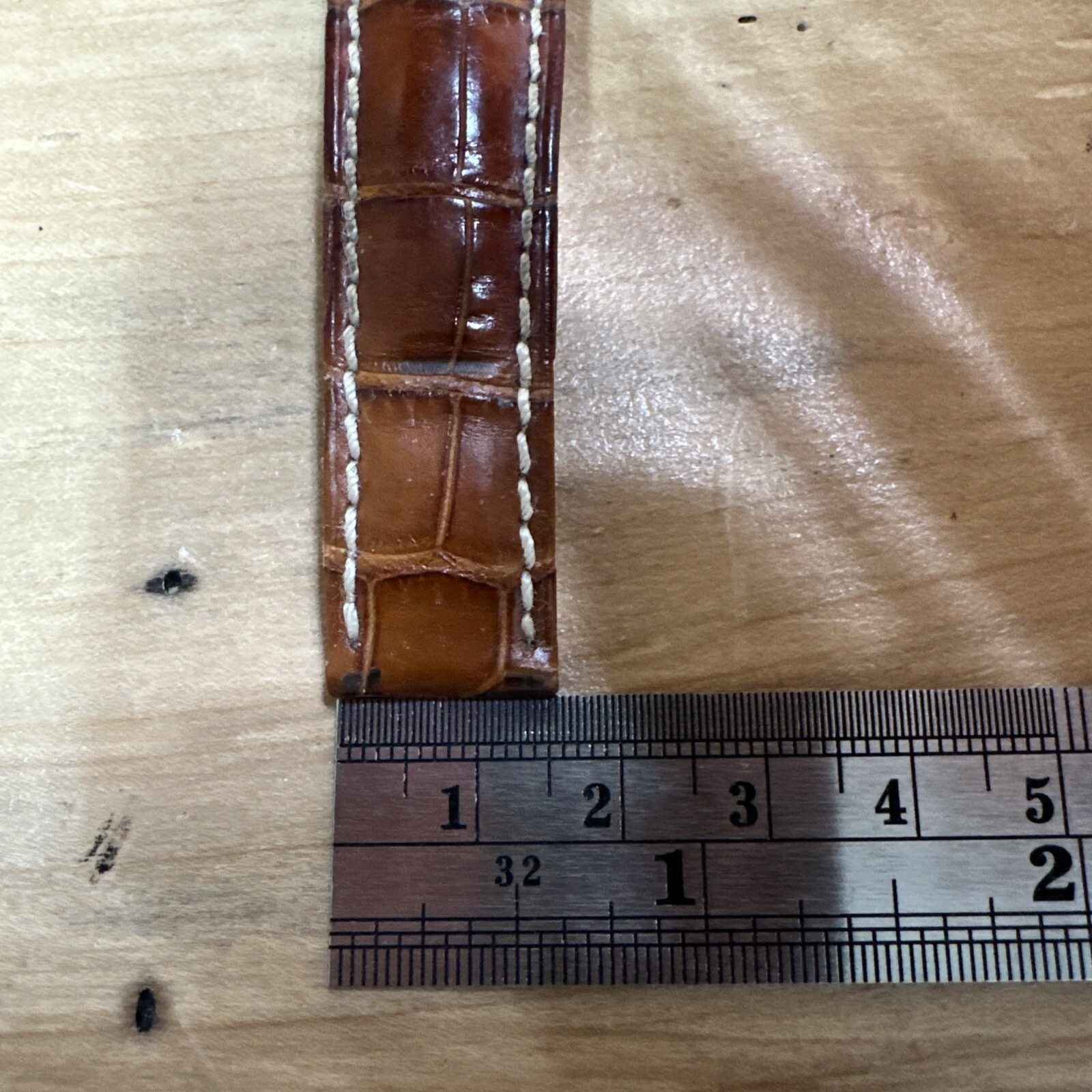 Rolex Geneva Brown Alligator Strap Ref 341767 16mm/20mm 85mm Long BDB139