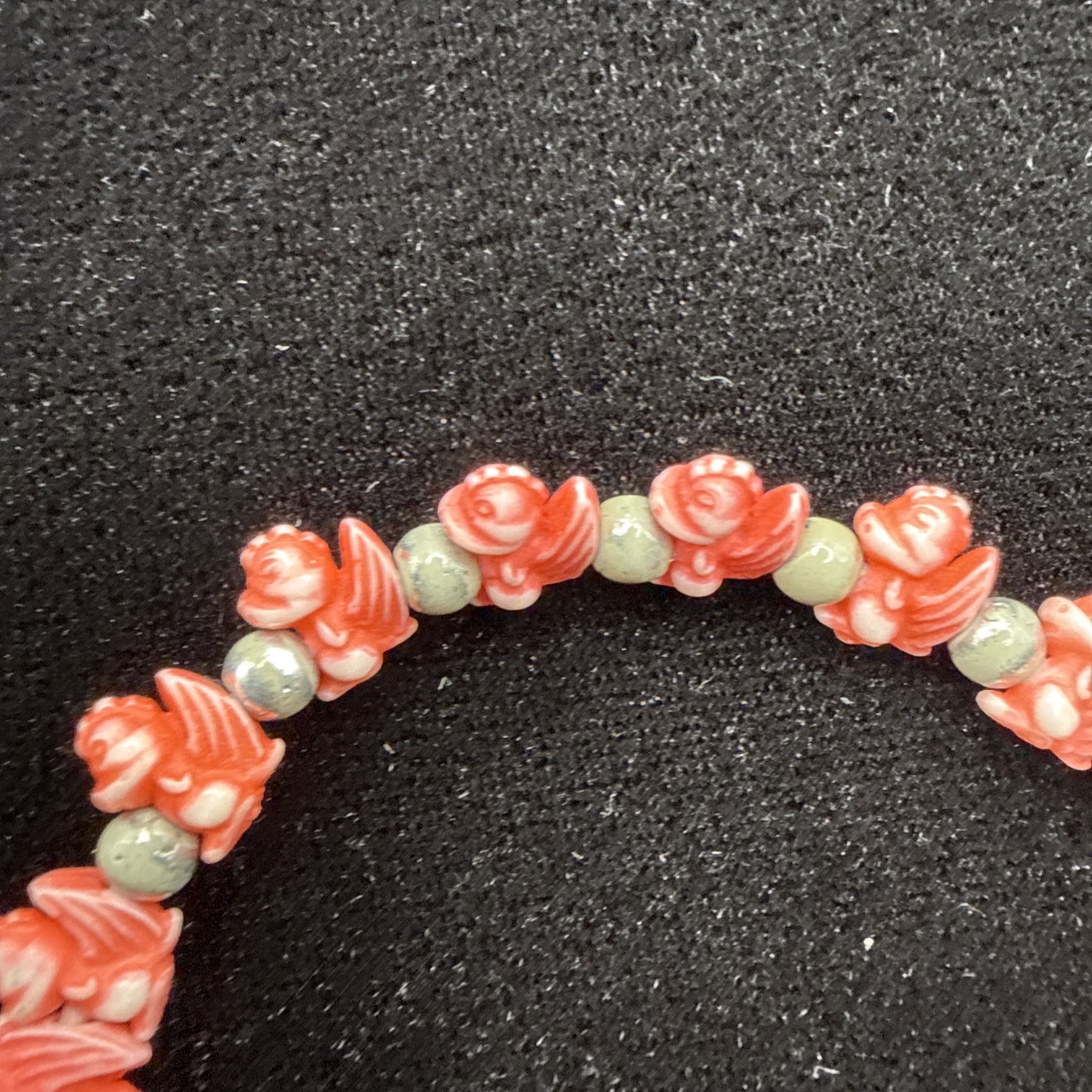 Vintage, Trrtlz Orange/Red Dragon, Elastic, Friendship Bracelet