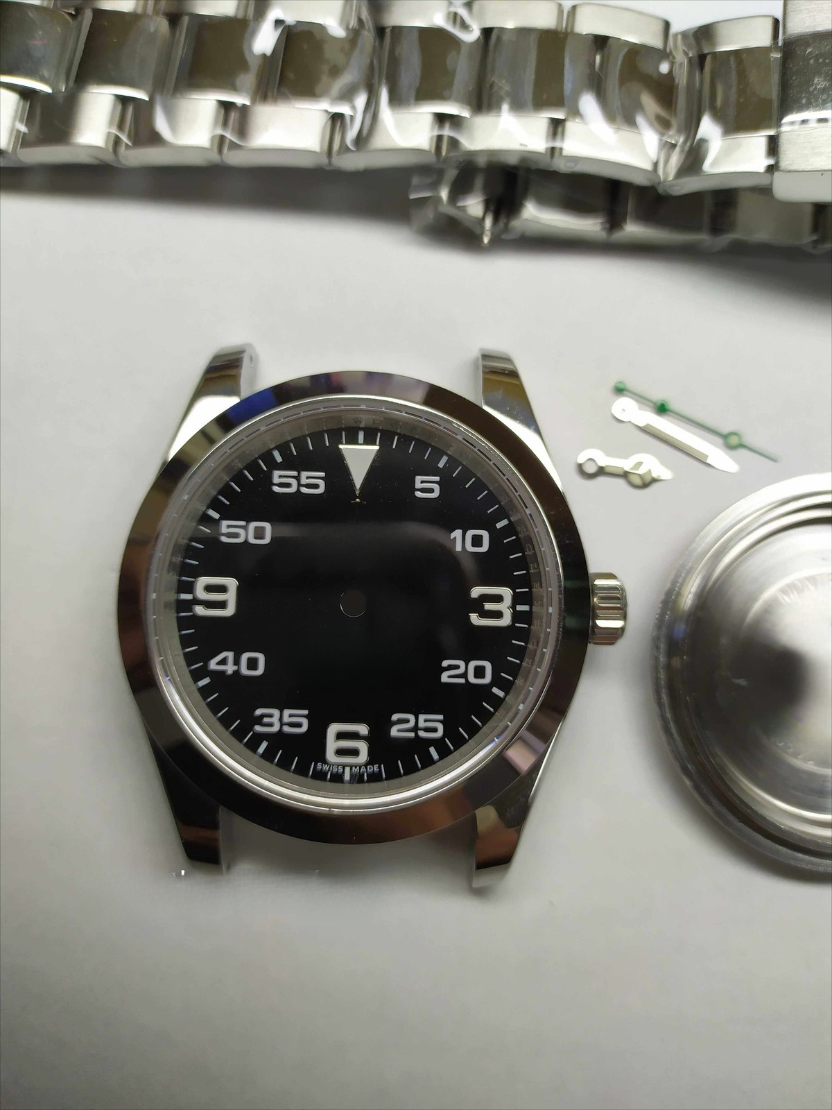 40mm Stainless Steel Watch Case With Band Kit for R A-King 2824 3230