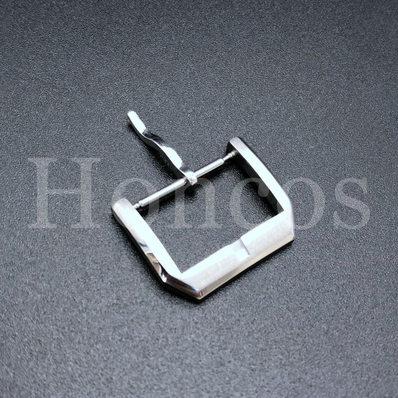 18MM TANG TONGUE BUCKLE FIT IWC PILOT PORTUGUESE TOP GUN LEATHER STRAP SILVER