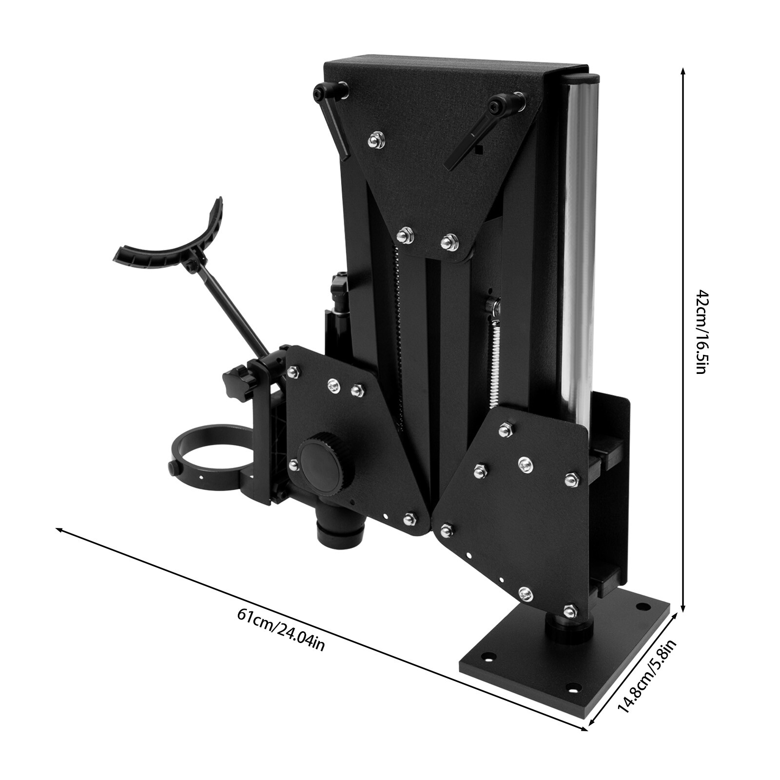 77mm Multi-directional Jewelry Microscope Stand Inlaid Stand Aluminum Alloy Good