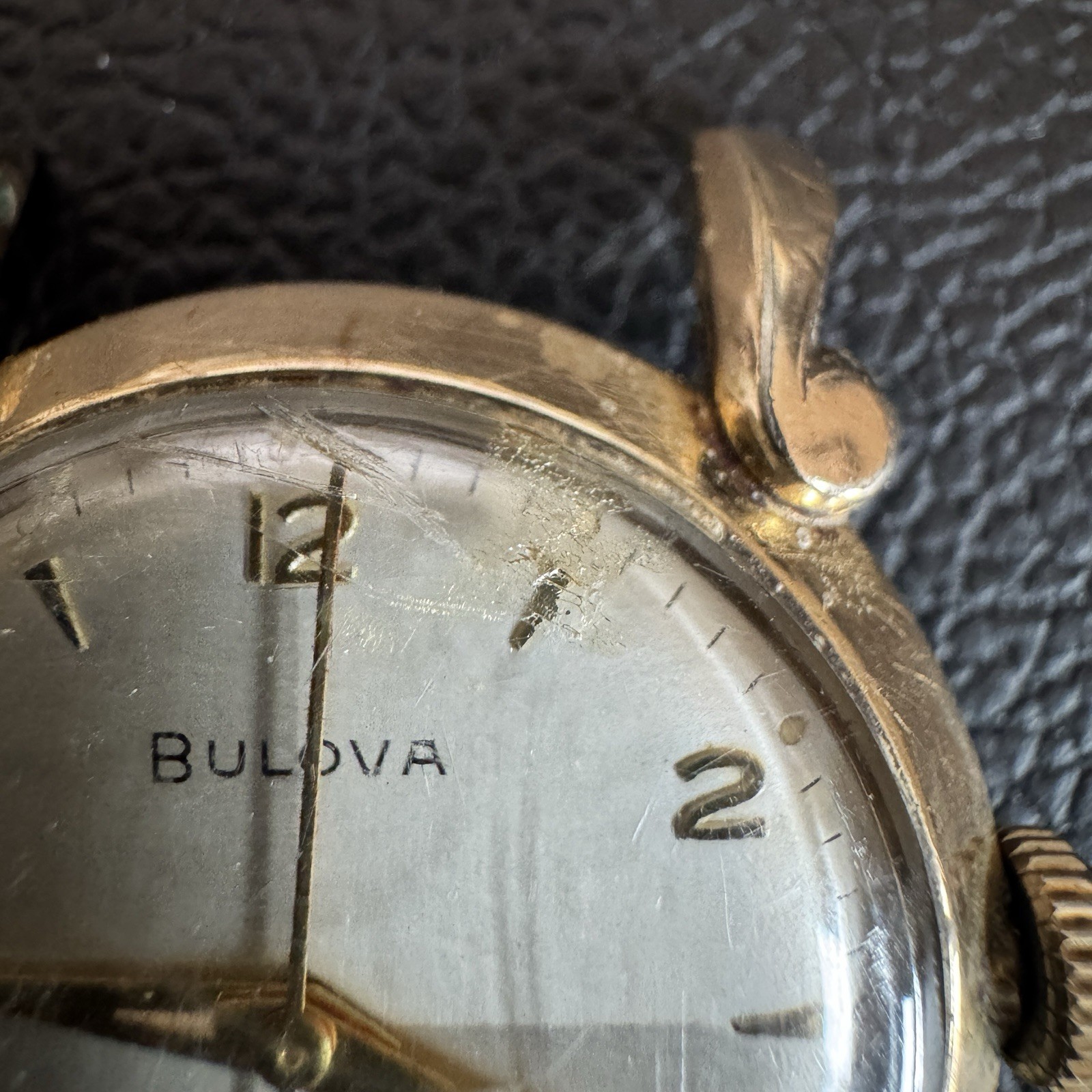 Vintage 1954 Bulova L4 Automatic Men’s Watch RUNNING Fancy Scrolled Lugs Head