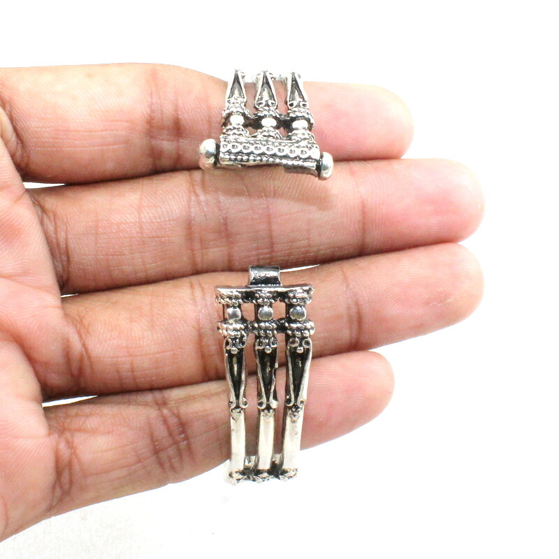 Bangles Bracelet Silver Plated Brass Metal Handmade Fashion Jewelry
