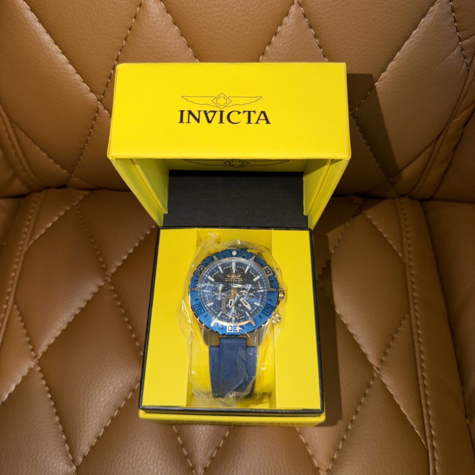 Invicta Aviator Propel 49mm Men’s Watch Blue Flame Fusion Crystal 22525