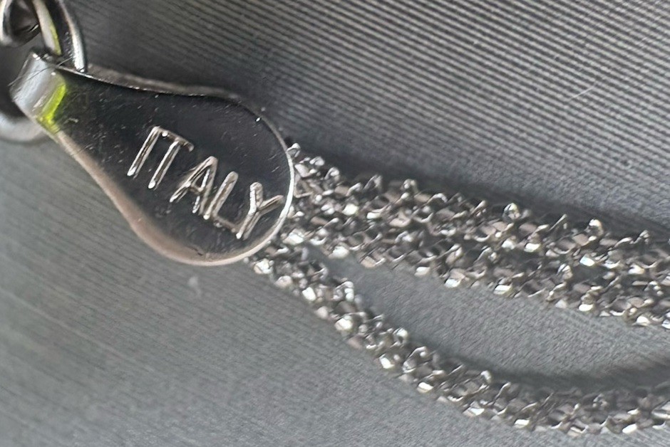 New Zales 9in+ Three-Strand Sparkling Sterling (.925) /Italy Adjustable Bracelet