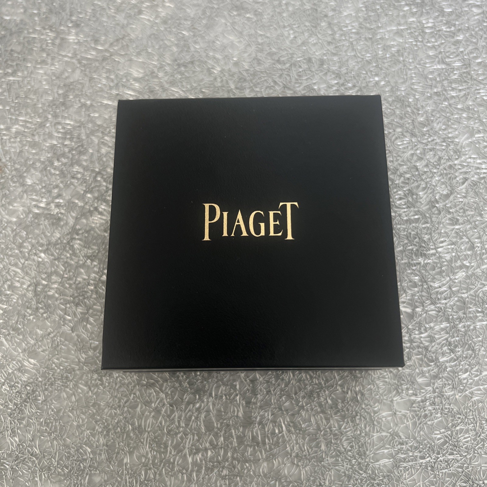 AuthenticPiaget Black Presentation Box for Rings 3.5″x3.5″x2″