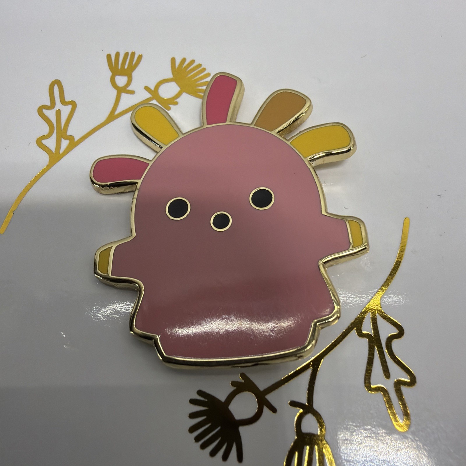 Squekoid Pink Enamel Pin Animal Crossing Threads & Thistles Video Game New