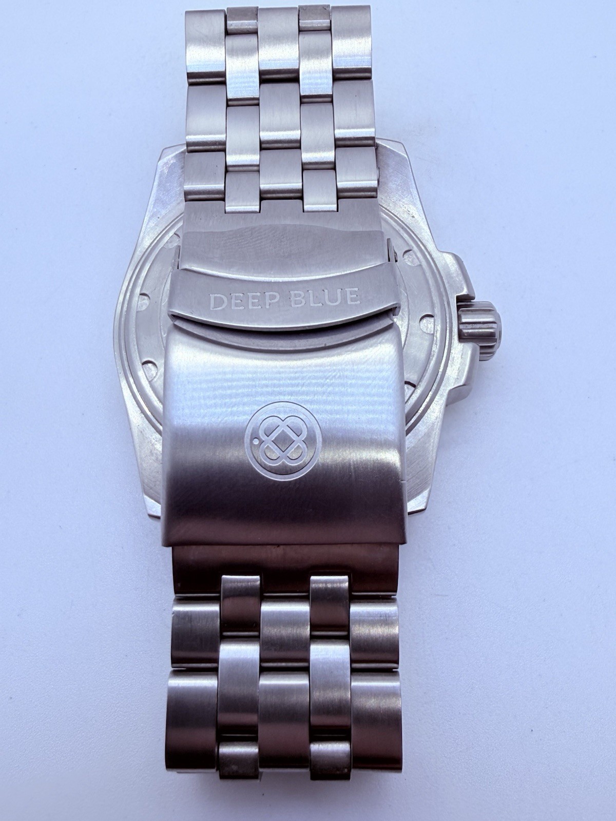 DEEP BLUE SEA RAM QUARTZ DIVE WATCH-WHITE MOP DIAL‼️NEW🔋