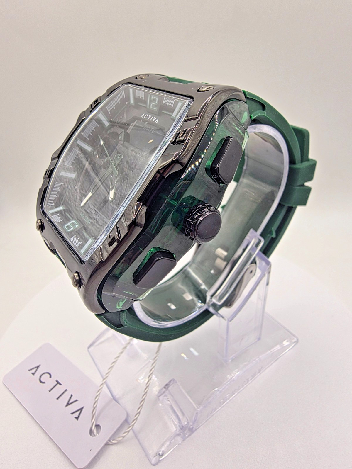 Activa X Invicta (ACW8131-003) Men’s 50mm Digital Army Green Sport Watch – NEW