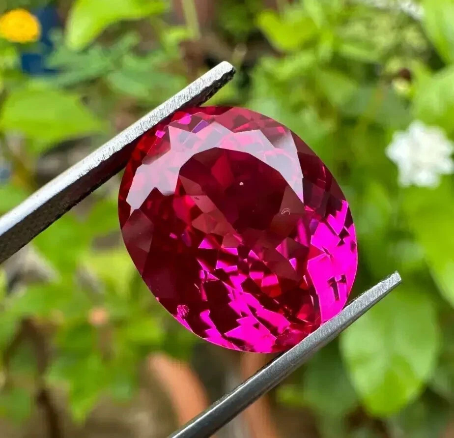 20.00 Ct+ Natural Flawless Pink Sapphire Oval Cut Certified Loose Gemstone AAA+