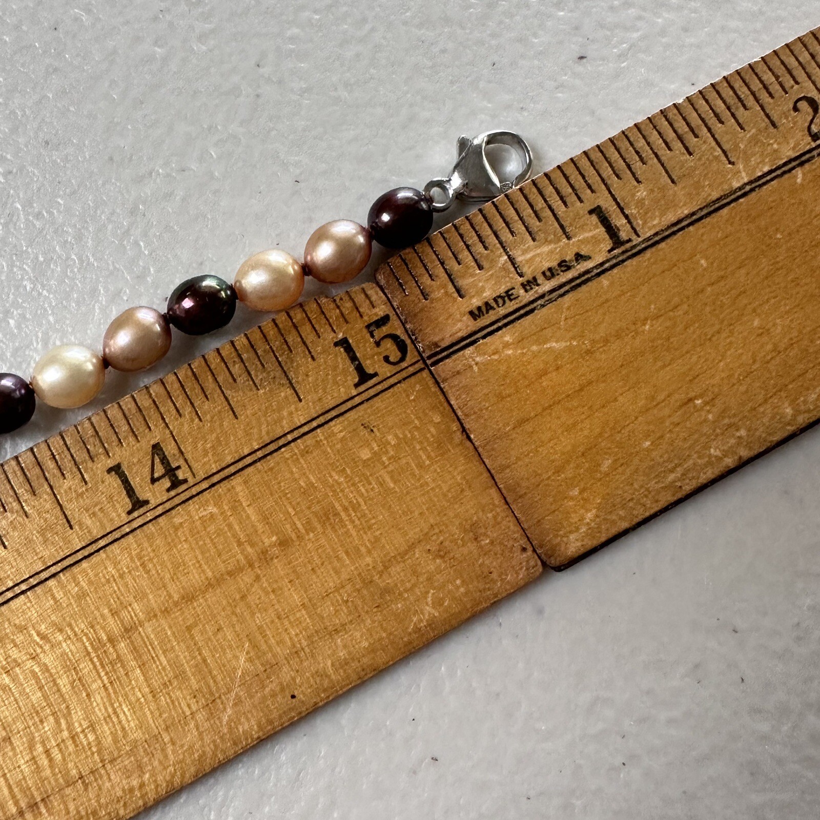 HONORA PEARL NECKLACE GOLDEN BROWN CREAM CHAMPAGNE WINE Chocolate Multicolor