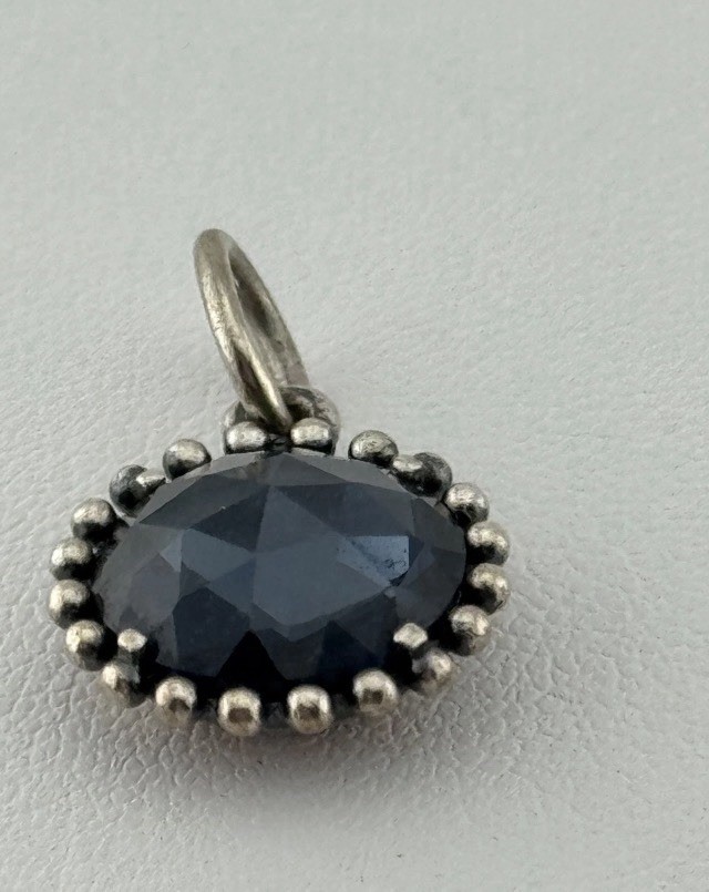Pandora Midnight Star Pendant Sterling Silver Dark Blue Crystal 390361NBC