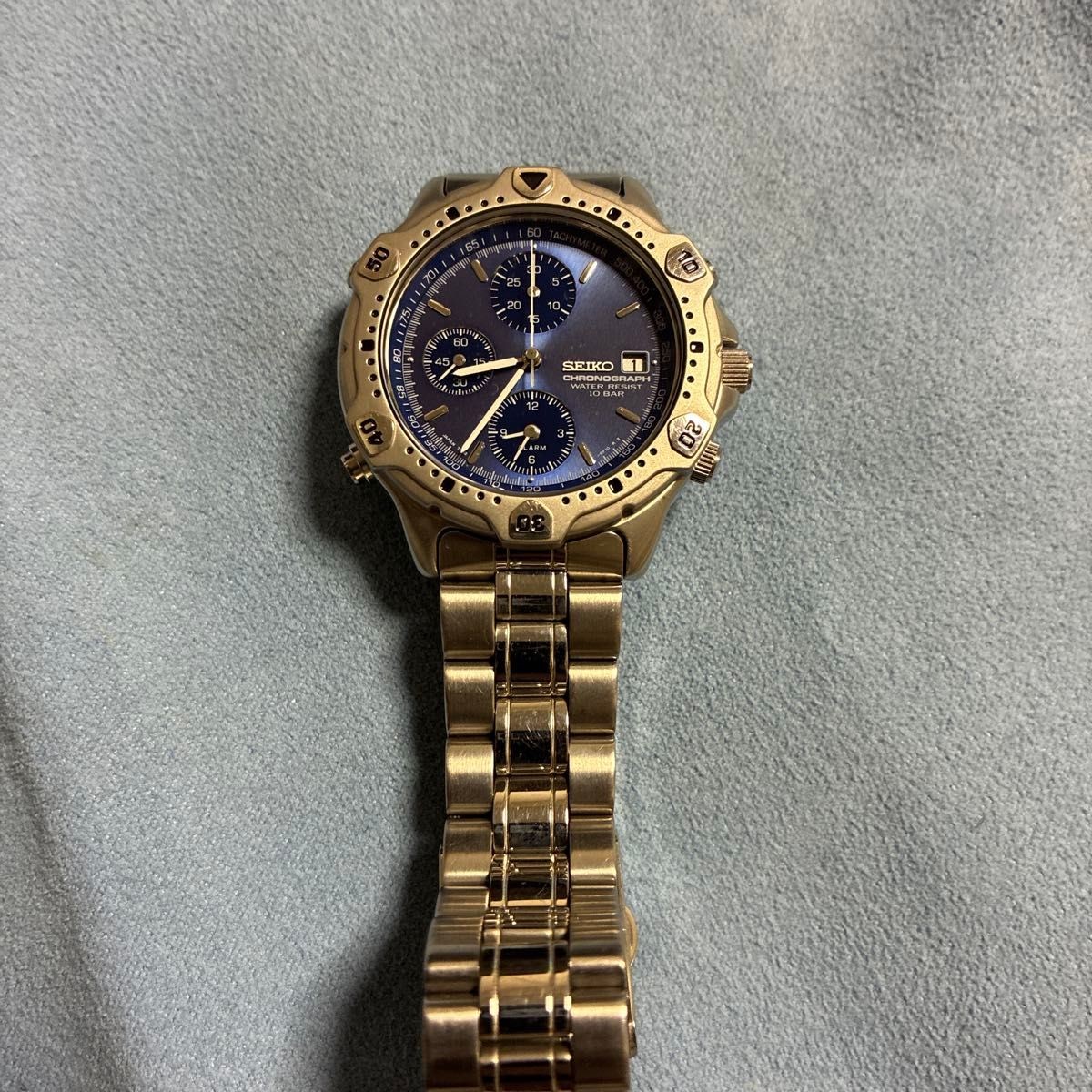 SEIKO Chronograph Blue Dial Watch
