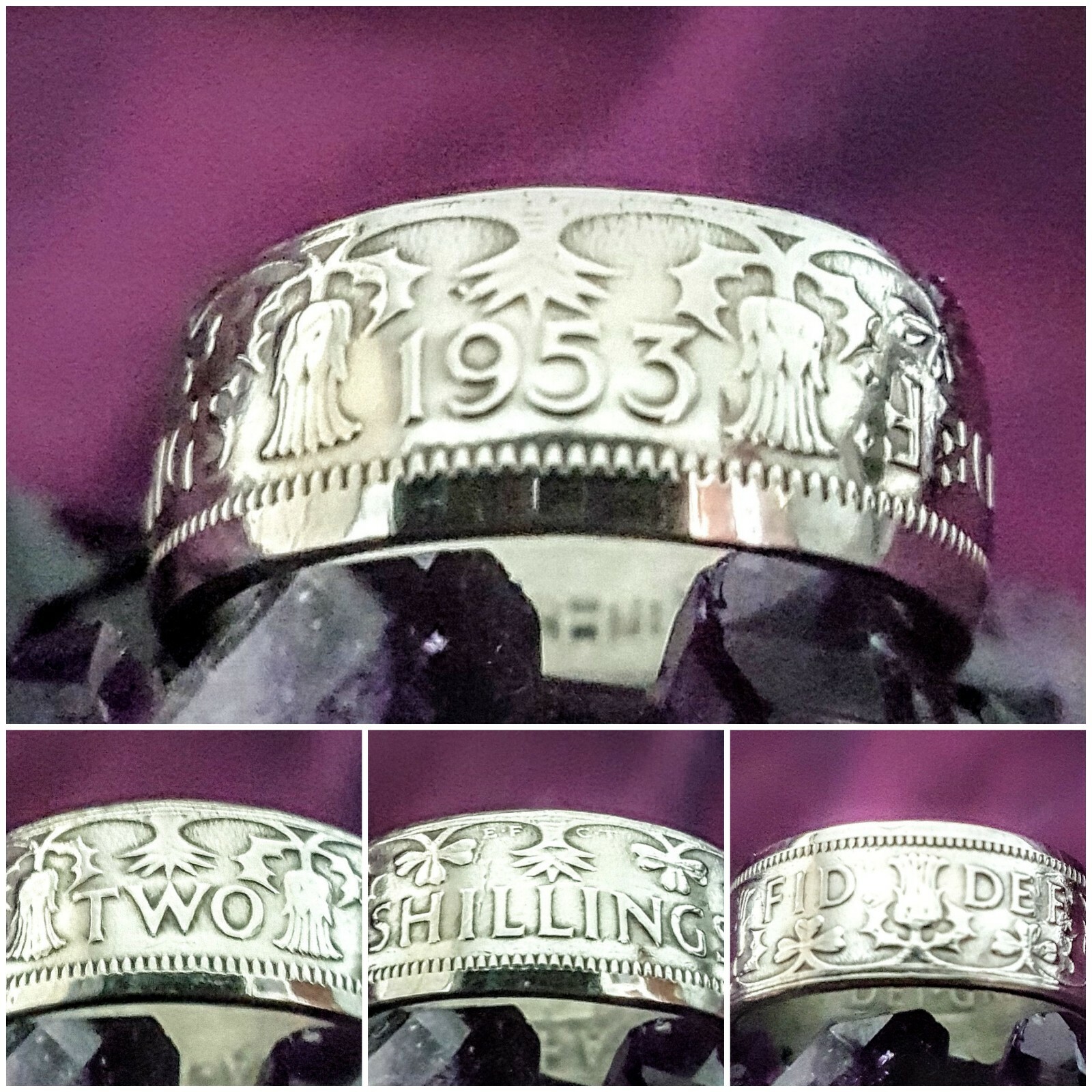 Coin Ring 1953 Coin Ring Size R but can be resized for free