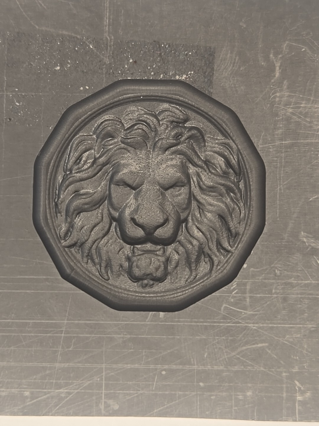 Hex Deco Lion 3D Graphite Ingot Mold for Gold Silver Copper Casting Refining