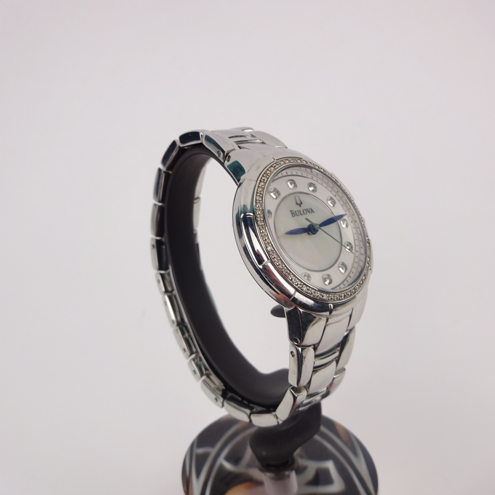 Bulova 96R174 Rosedale Watch Women’s Diamond Mother of Pearl Dial Ladies