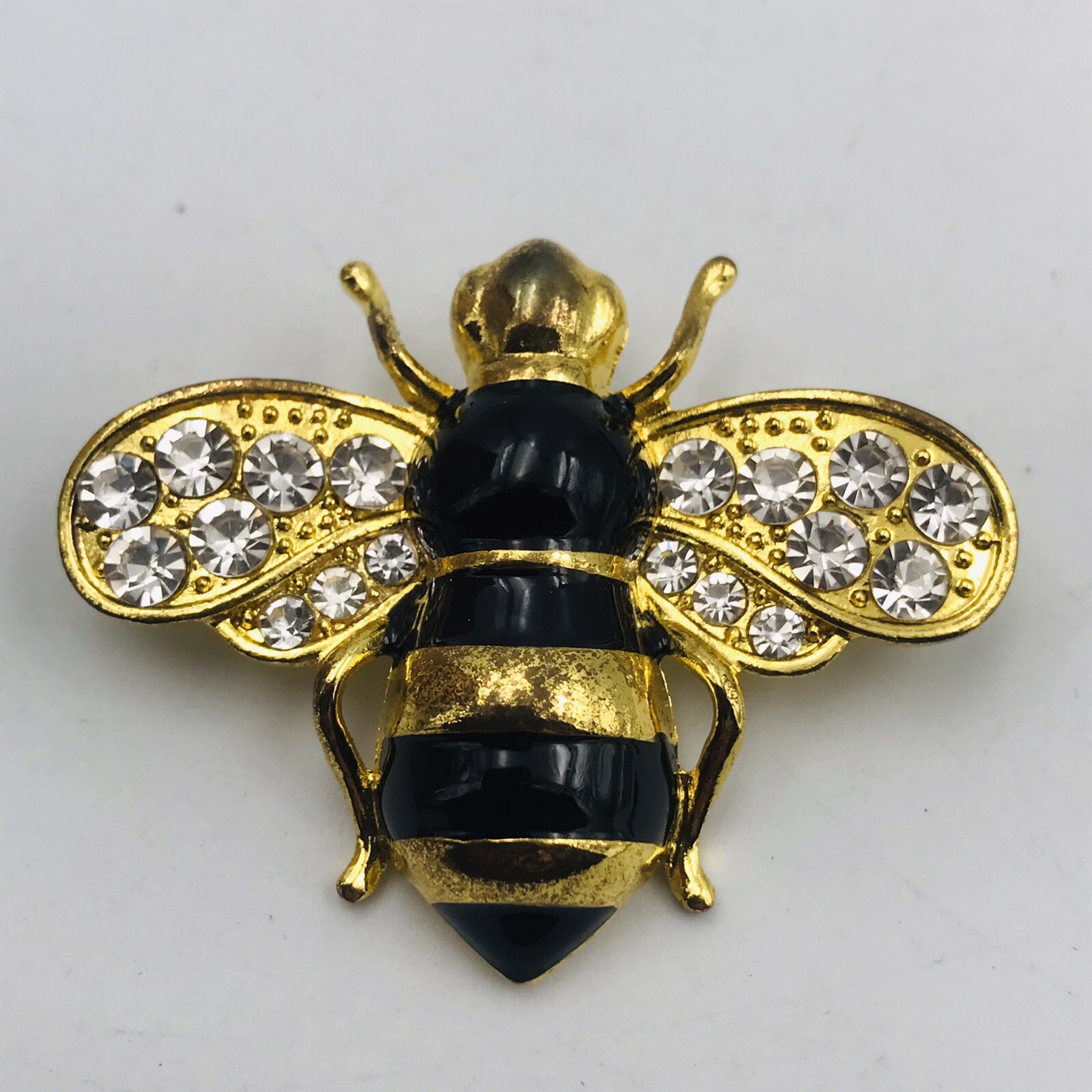 New Izzy & Liv Bumble Bee Brooch Pin Rumble With The Bee w/ Pouch 1.5″ x 2″