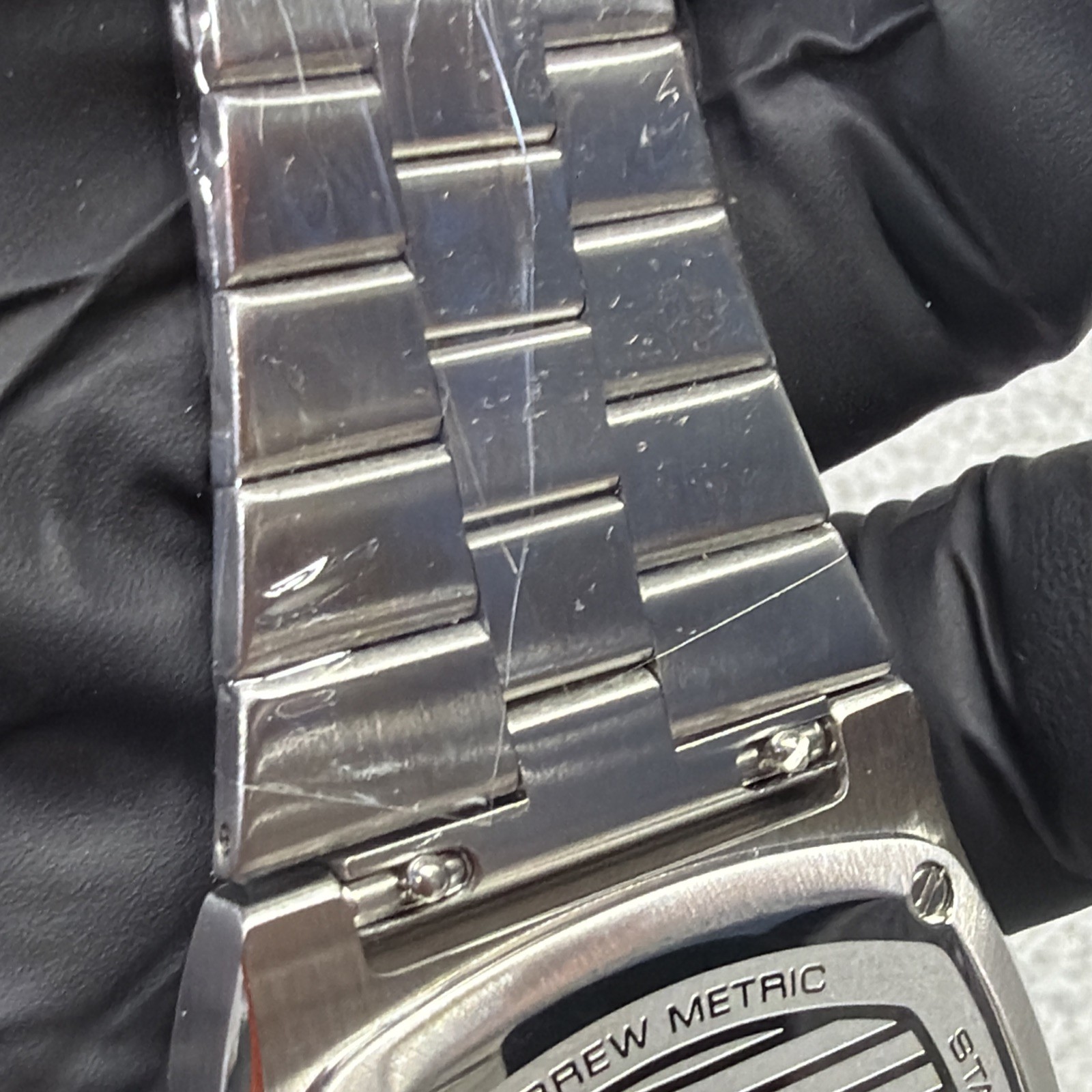 BREW METRIC HYBRID CHRONO STAINLESS STEEL WATCH WATER RESIST 50M ( NEW OTHER )