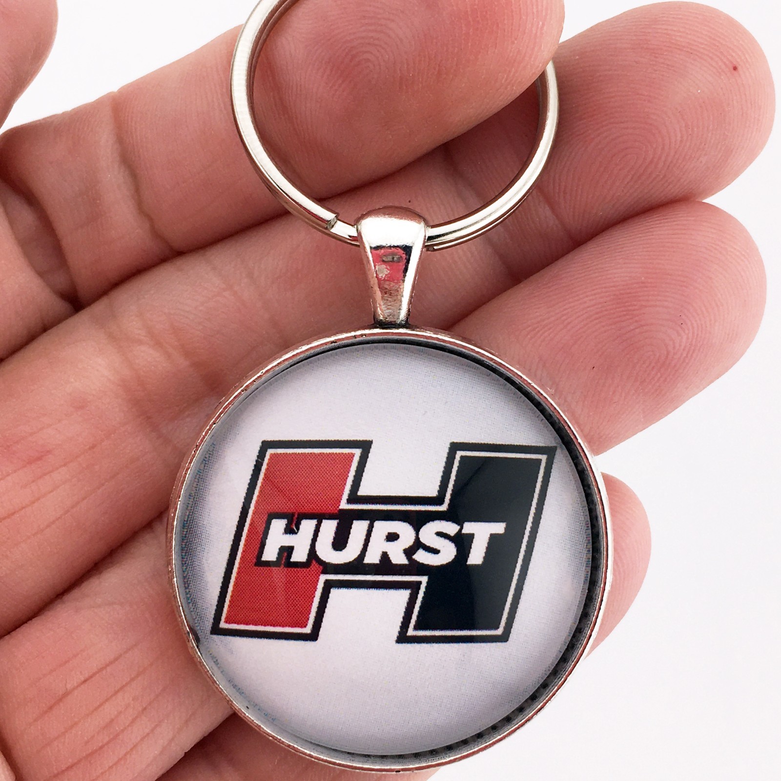 Vintage Hurst Olds Wheel Center Cap Emblem Badge 1.2″ Diameter Keychain