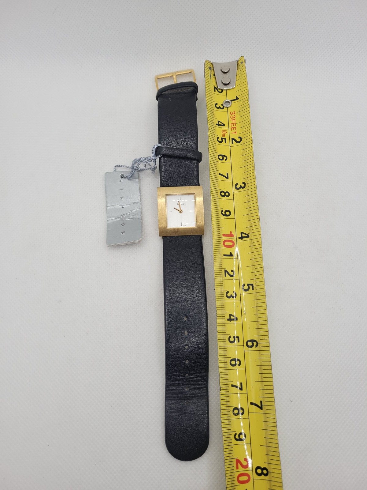 Alfex Women’s Wristwatch Swiss Made Gold Case Leather Strap 5217 R
