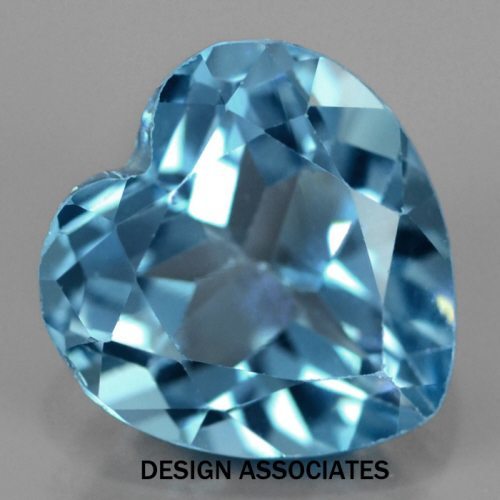 SKY BLUE TOPAZ 8.0 MM HEART CUT AAA ALL NATURAL (166786)