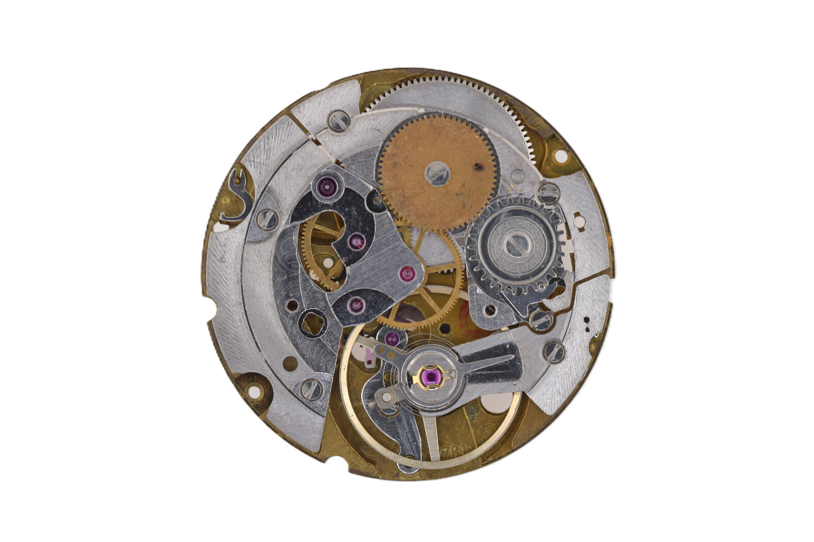 ETA 2781 Vintage Watch Movement Good Balance 4Parts incomplete (3684)