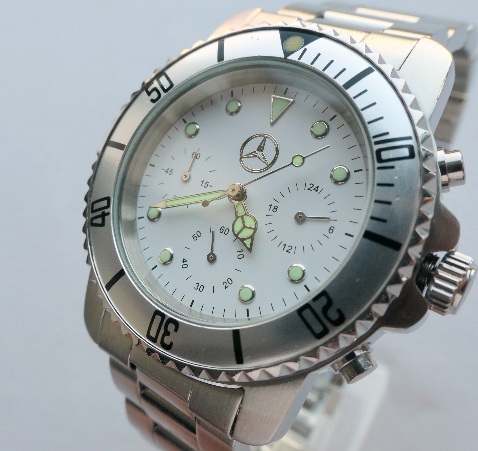 Mercedes Benz Classic Driver Racing AMG Sport Car Accessory Chronograph Watch
