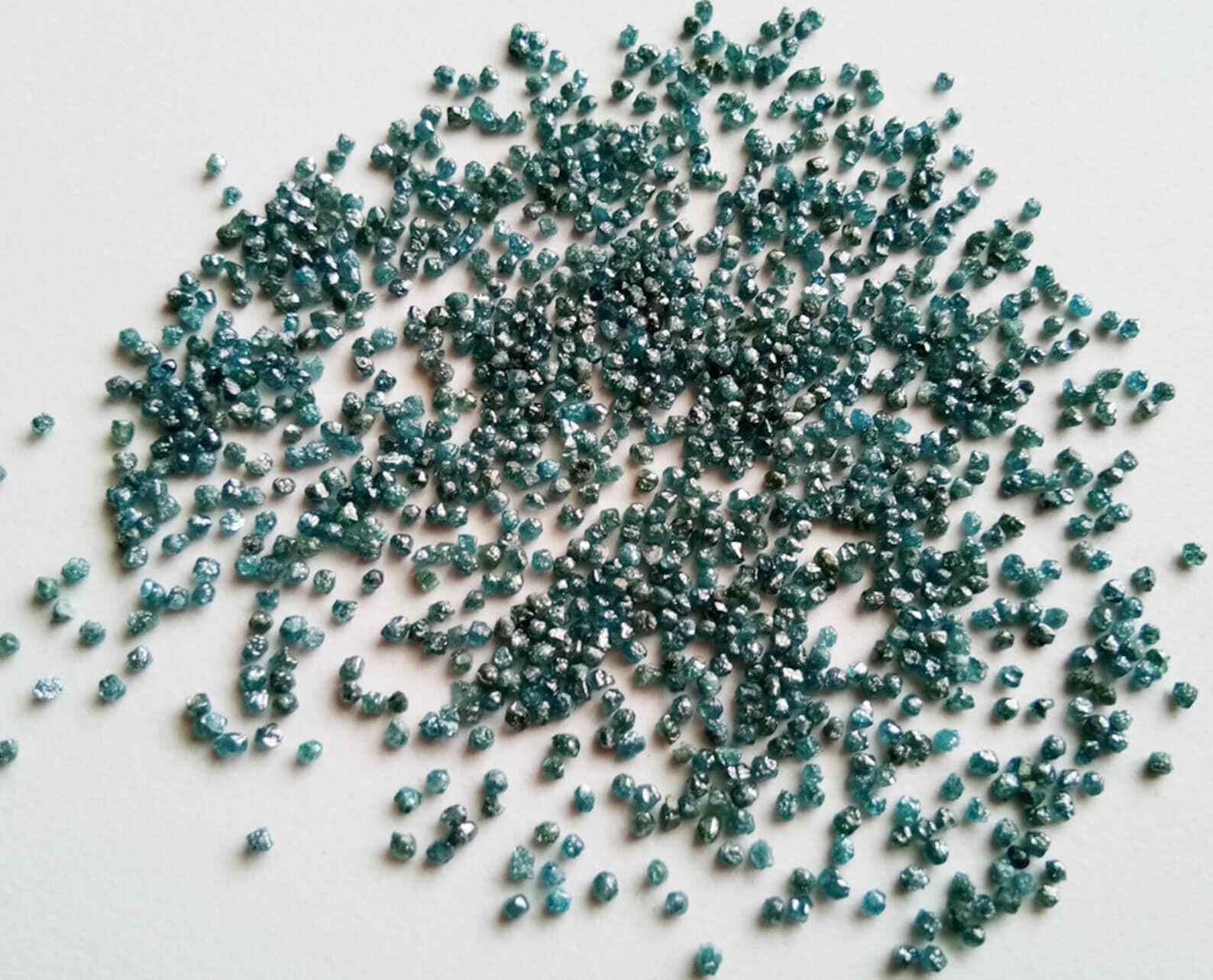 2mm Raw Blue Loose Rough Rondelle Diamond for Jewelry (1 Cts to 5 Cts)