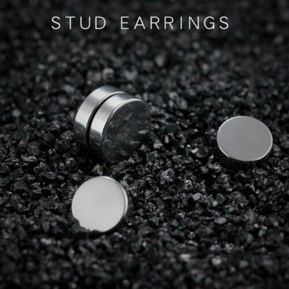 30Pcs Magnetic Stud Earrings for Men Women Stainless Steel Non Pierced Clip on