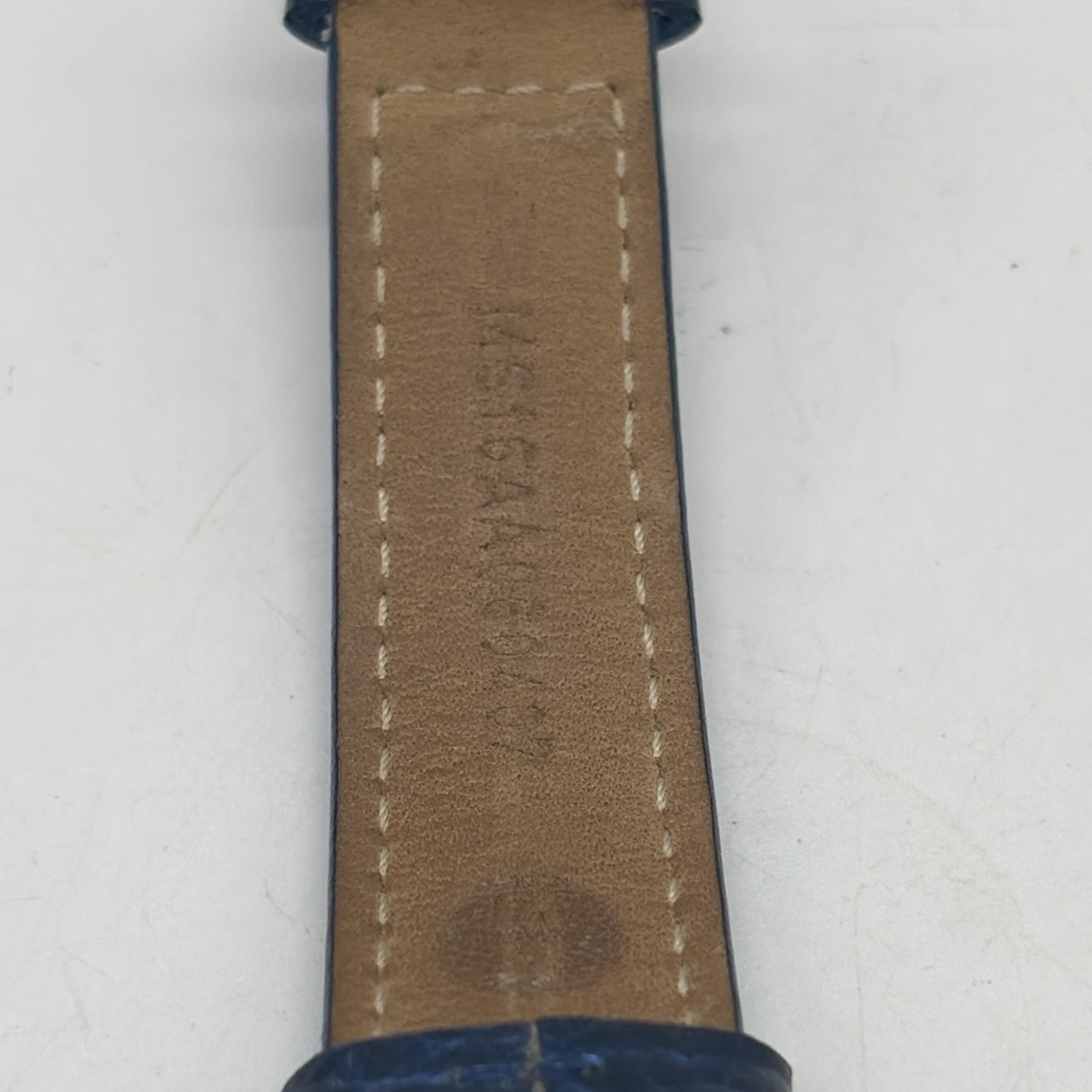 Michele Serein Diamond Watch Ocean blue Dial Genuine Leather Band MW21B00A0964
